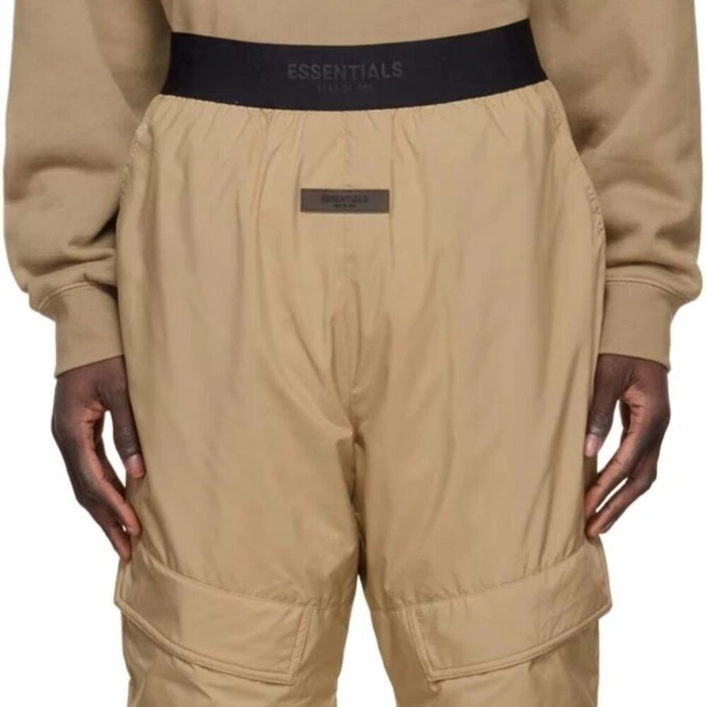 MSRP $150 Fear of God Essentials Padded Polyester Storm Pant Oak- Men's Medium